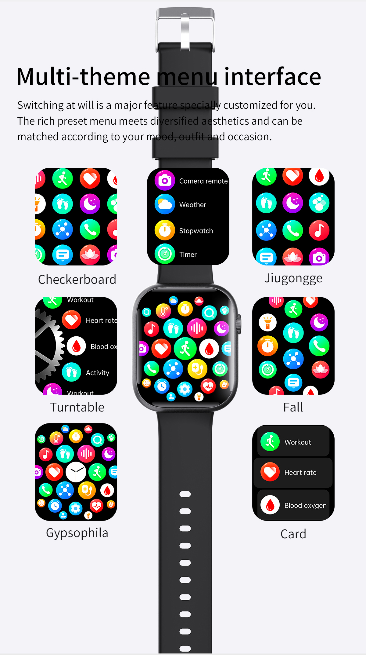 LMJM-F58 Blood Oxygen Monitor Smart Watch