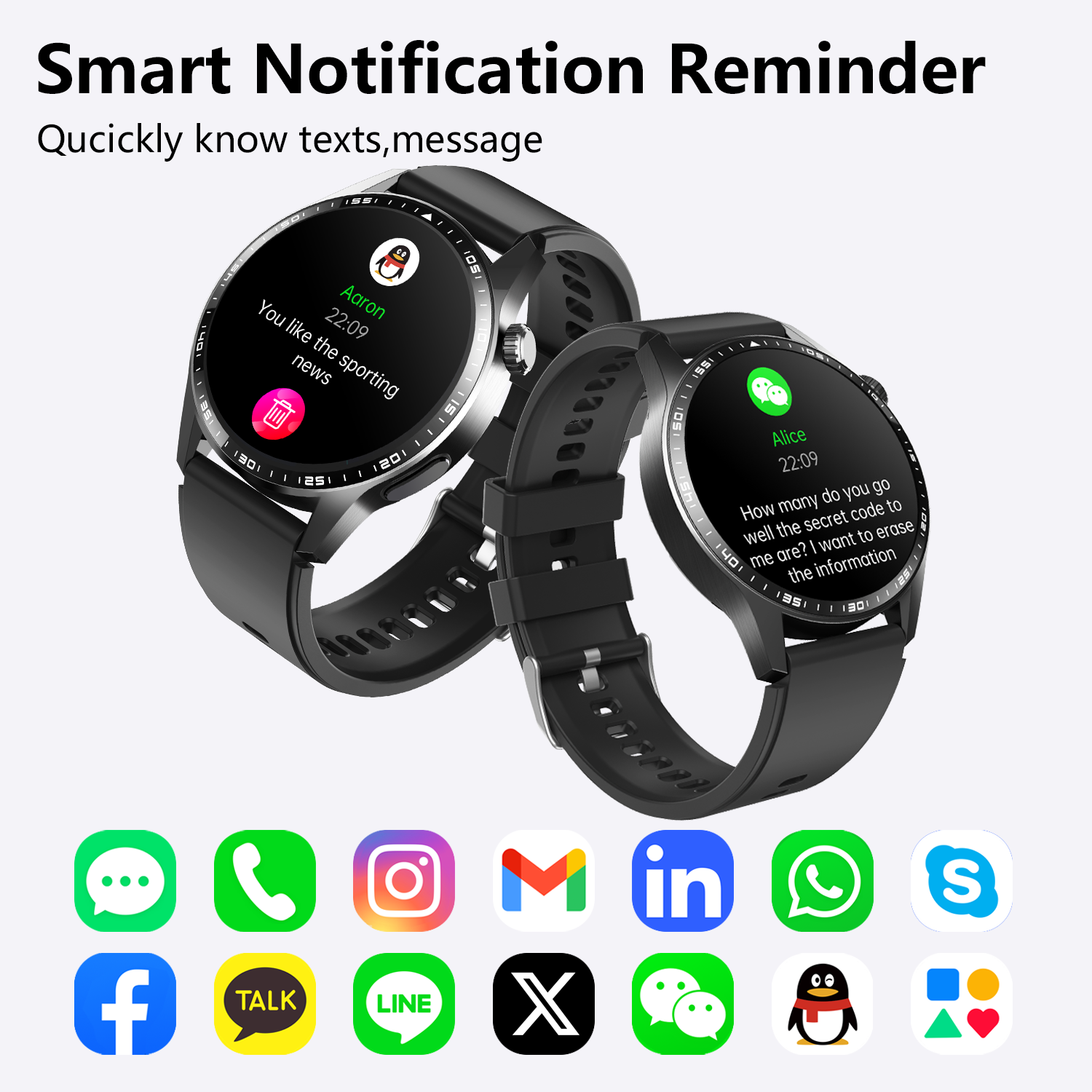 LMJM-F60 Sleep Monitor Smart Watch