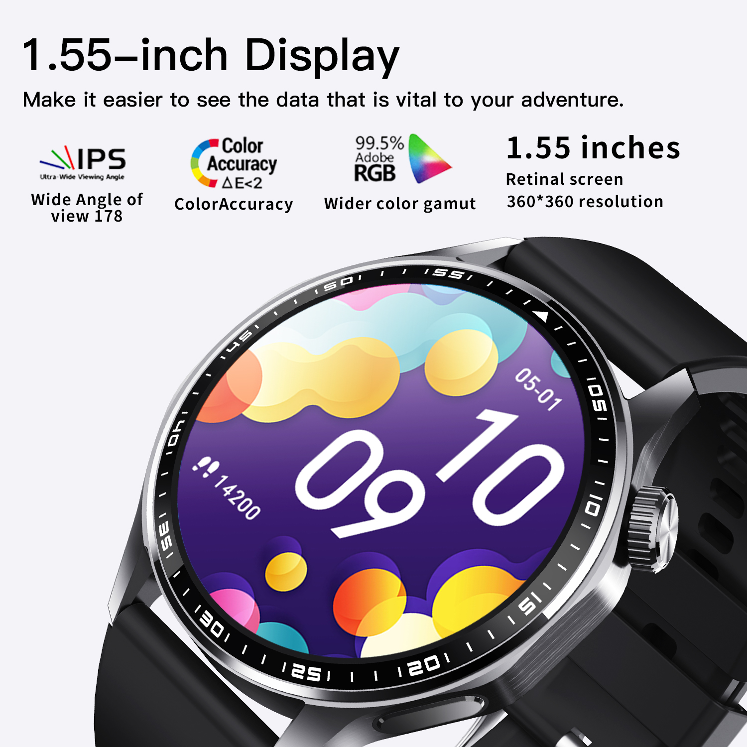 LMJM-F61 SOS Warning Smart Watch