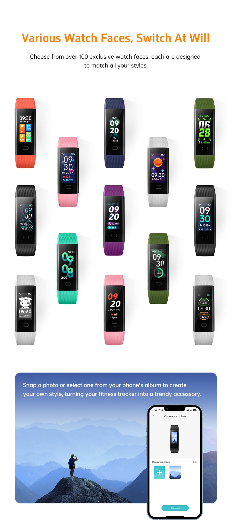 LMXM-S5 Smart Fitness Tracker