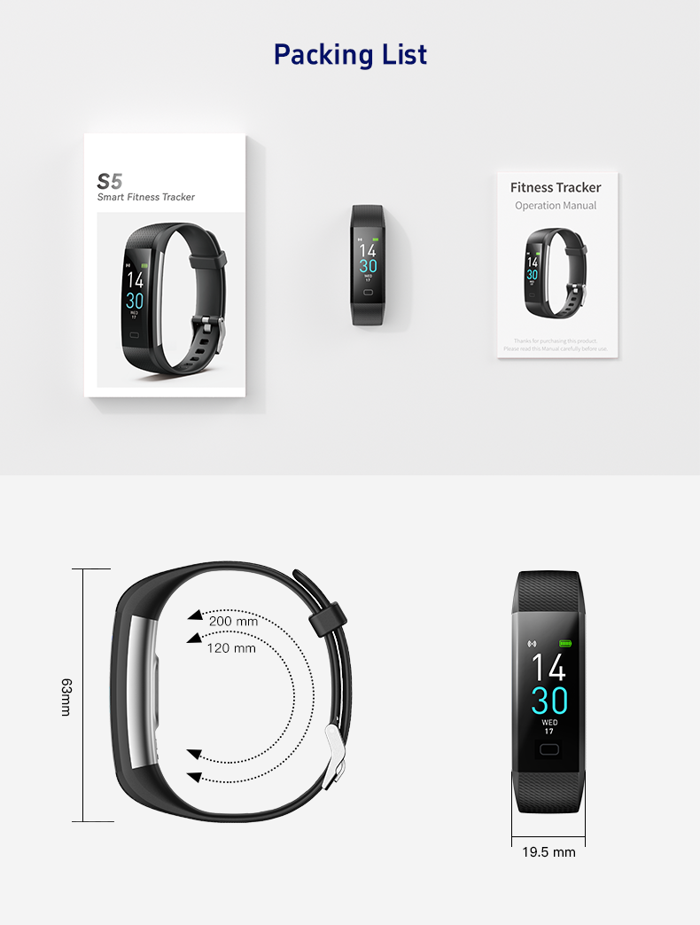 LMXM-S5 Smart Fitness Tracker