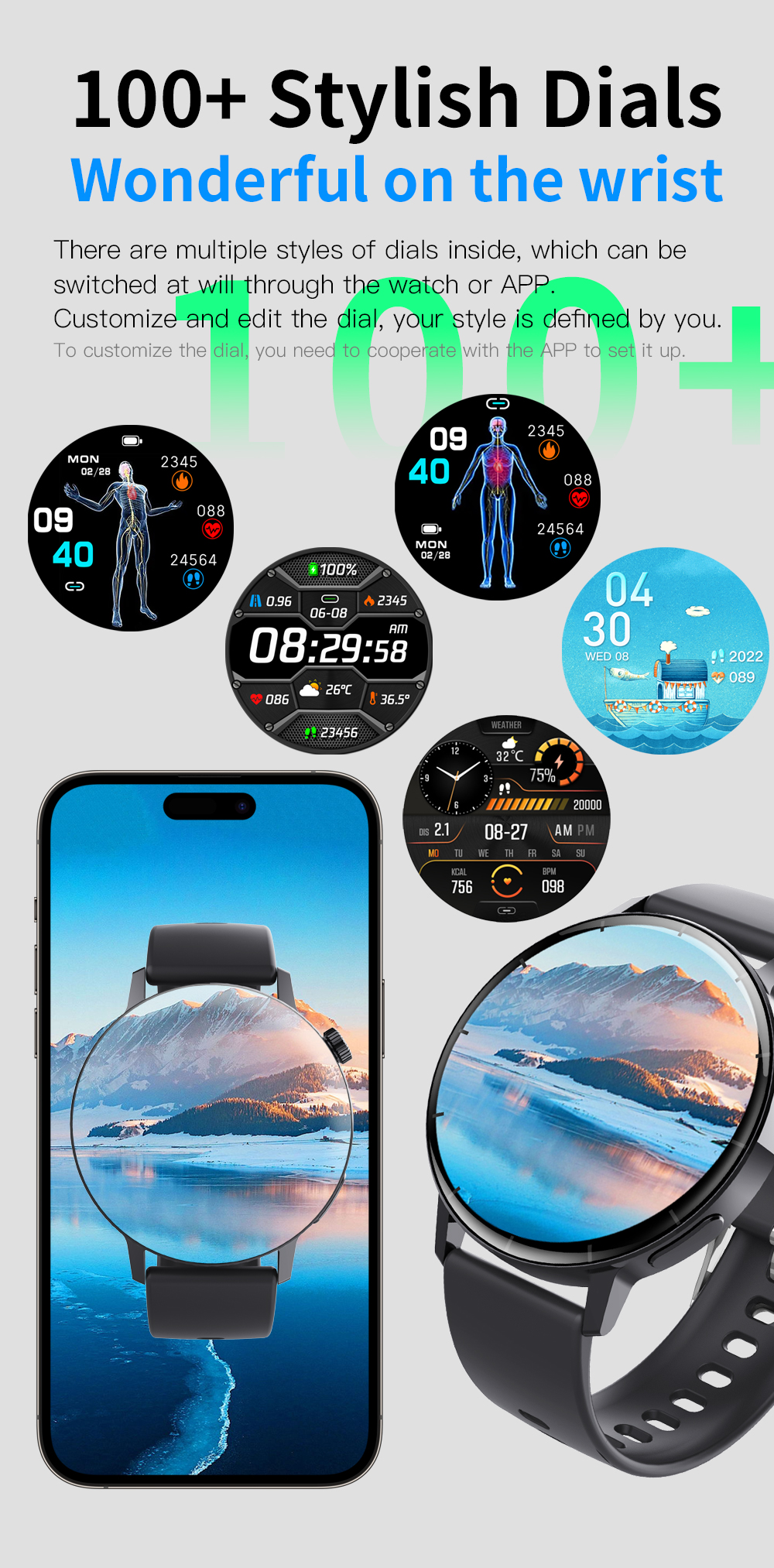 LMJM-F67S Female Menstrual Track Smart Watch